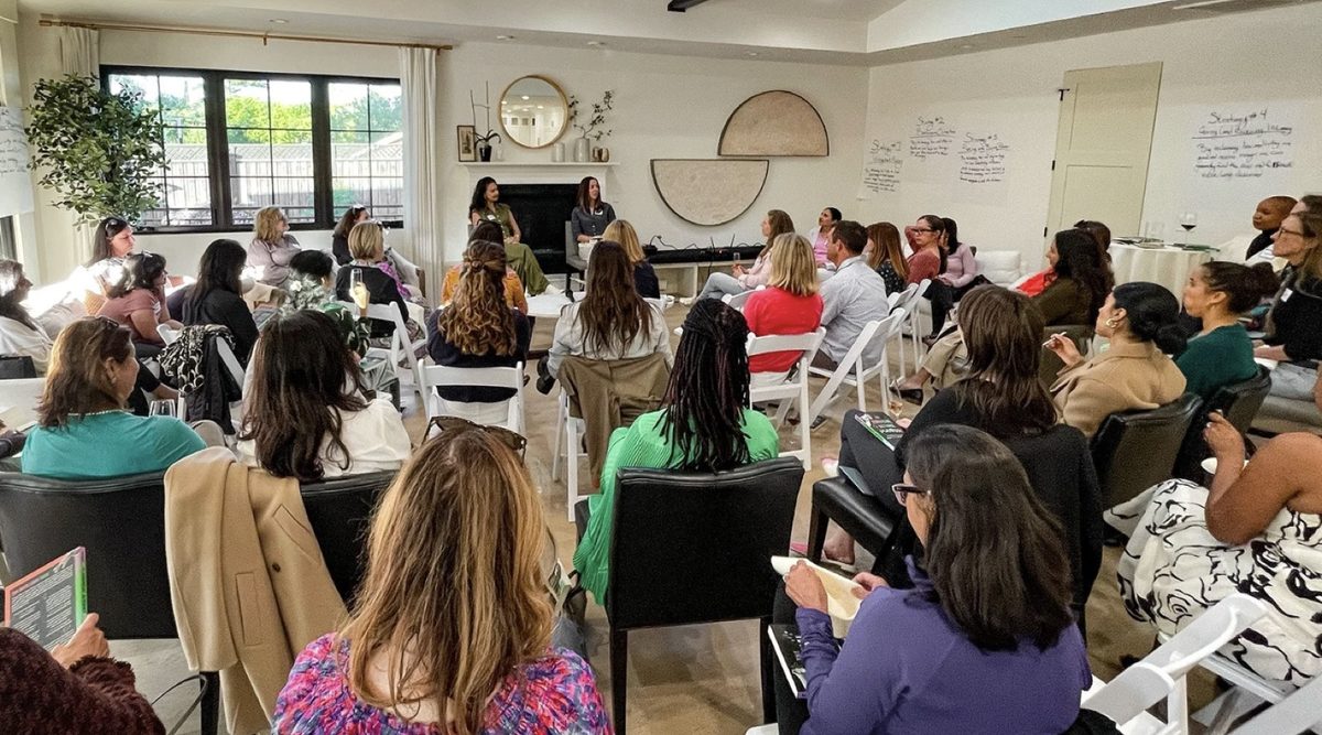 Tori Horton with a gathering of women investors and founders